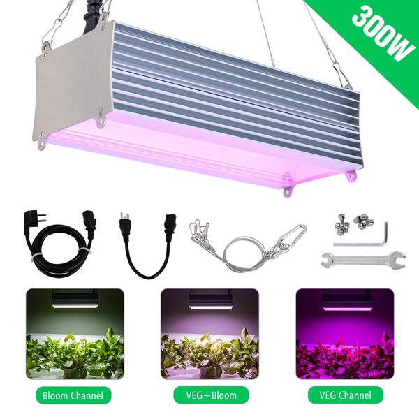 

led grow light for indoor plants 300w full spectrum grow light for greenhouse tent cabinet grow lamp for seedlings tomato dual switch desig
