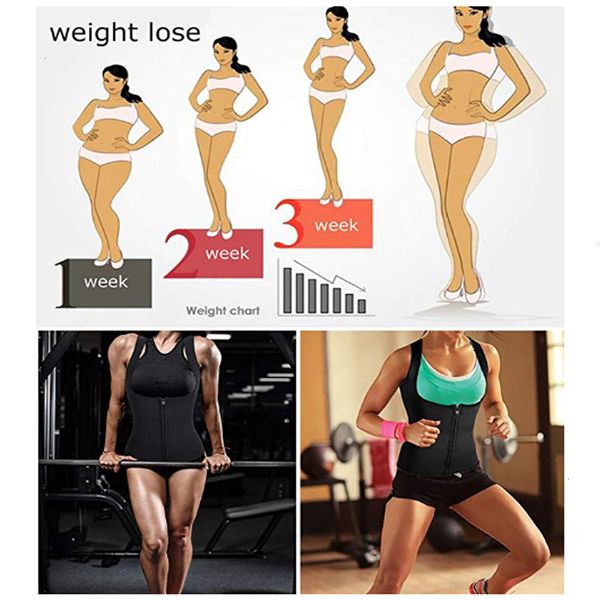 

shaper women black neoprene zipper waist trainer corset push up vest sweat sauna belly girdle waist cincher shapewear, Black;white