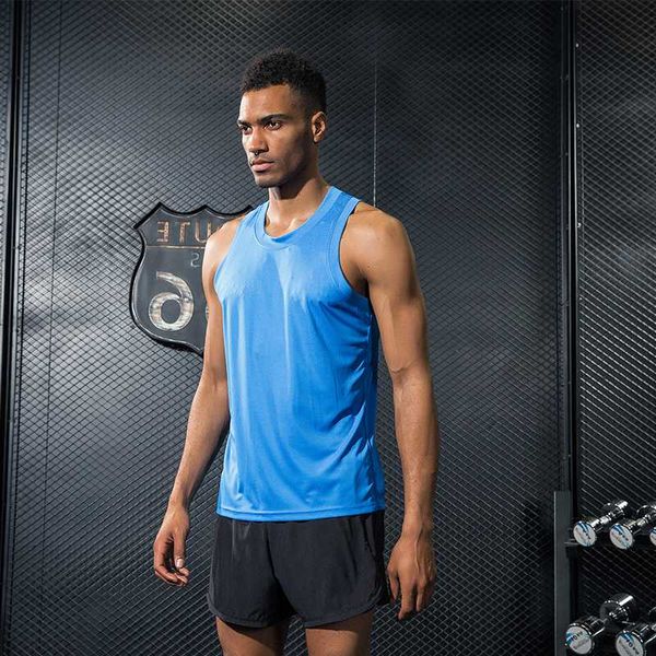 

mens running vest gym sleeveless shirt summer slim tank xs-3xl 2020 men sport vest new workout training man singlet, Black;blue