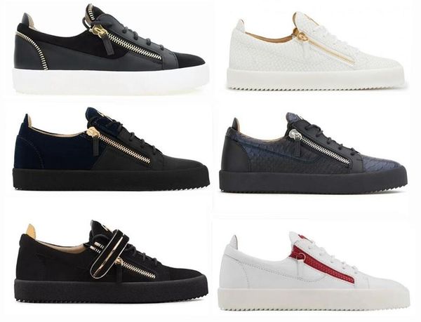 

women men black walking shoes zipper sneakers men low help zipper shoes splice couple shoes
