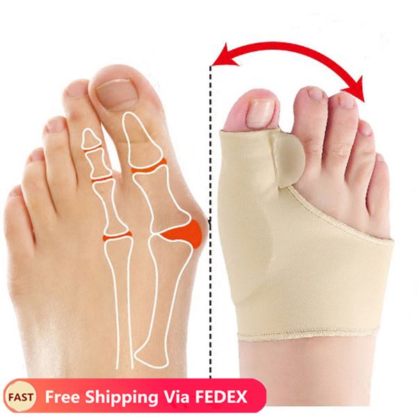 1pair big bone orthopedic bunion correction pedicure socks silicone hallux valgus corrector braces toes separator feet care tool