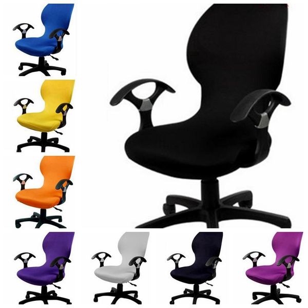 

spandex computer chair cover fit for office chair with armrest stretch cover dining for decoration