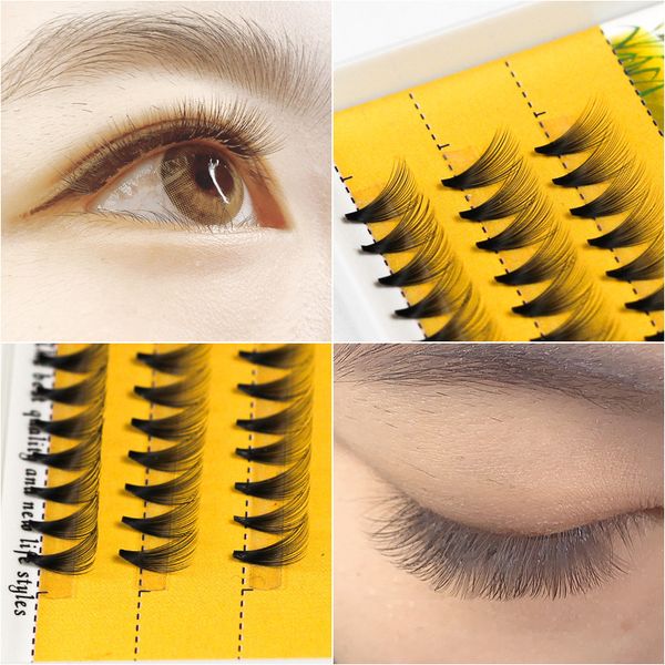 

60knots/case 20d mink individual faux eye lashes professional fake grafting cilias natural false eyelash extension makeup