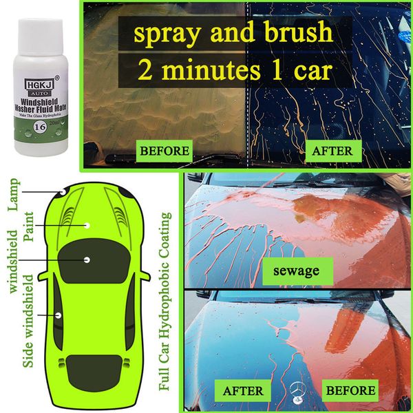 

hgkj-16 car hydrophobic coating windshield paint waterproof rainproof protect #6dpy