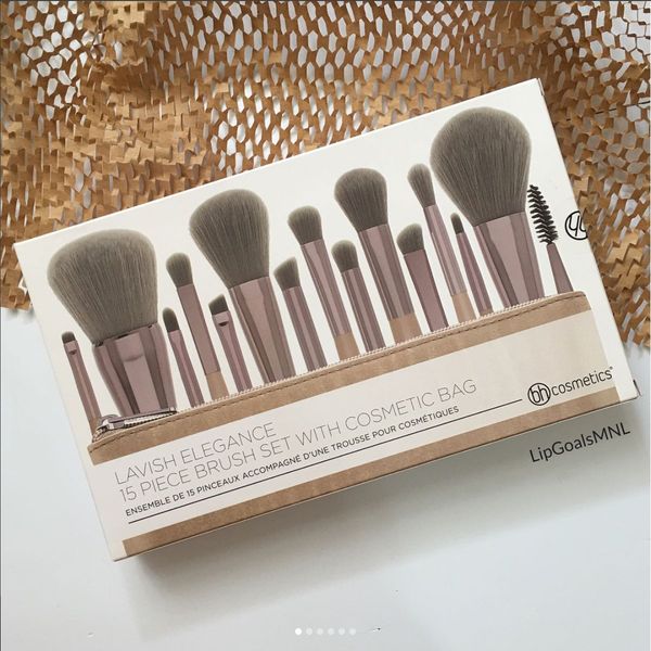 

15Pcs Makeup Brush Set Cosmetic Brushes+PU Bag Eyeshadow Face highlighter makeup brush Multipurpose Beauty Cosmetic Tool Brushes GGA1893