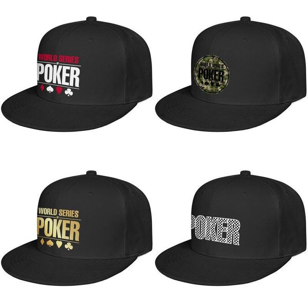 

world series of poker plaid printing mens and women flat edge baseball cap fitted vintage cute hats main event flash gold camouflage gay, Blue;gray