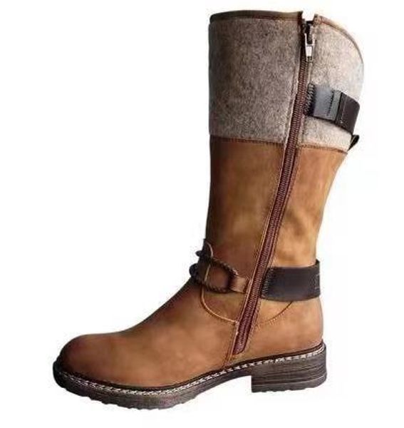 

vogue nice new boots women leather woman autumn boots casual winter botas mujer female flat heel ankle botas keeping warm, Black