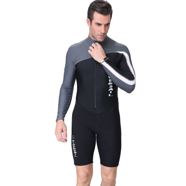 

new women men 1.5mm one piece uv protection wetsuit surfing suit for diving snorkeling swimming anti-plankton 2019