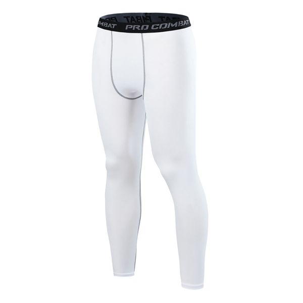 

new anti-sweat elastic quick drying sports running fitness training tights pants breathable jogging pants men's sports, Black;blue