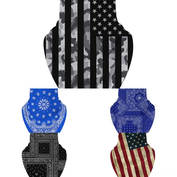 

5l400 trump 2020 3d маска для лица шарфы анти пыль велоспорт защитный шарф банданы flag оголовье дымка шарф earloop головные уборы, Black