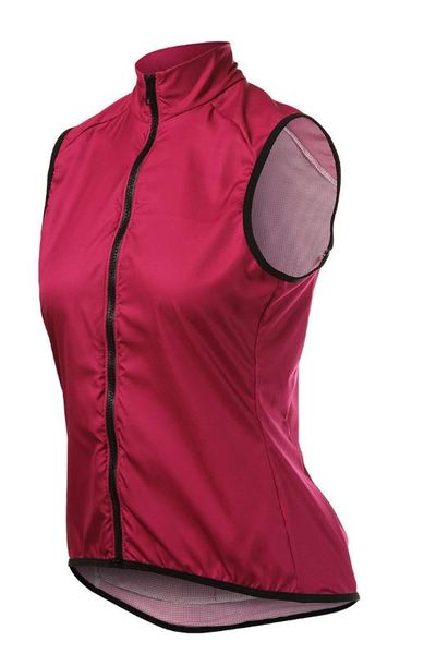 

2020 pure red women cycling gilet bicycle windproof waterproof vest mountain bike clothing back breathable mesh, Black