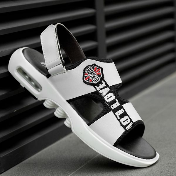 

summer sandals masculina sandalias hombre men sandals trend cool casual beach anti-slip summer shoes, Black