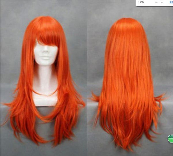 Wig 65cm One Piece Nami Orange Long Straight Cosplay Wi Wigs