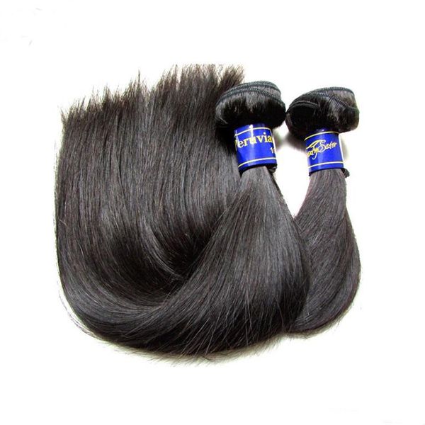 

9a peruvian straight hair weave bundles 5pcs 500g lot 10 to 28 inches natural color hair extension remy human hair bundles ing, Black