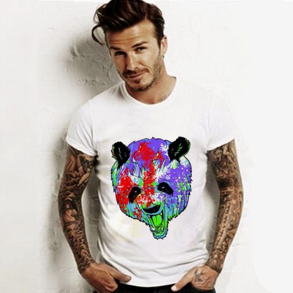 

оптовая продажа-2017 человек o-образным вырезом хлопок сексуальная роза футболка с коротким рукавом топы рубашка новый белый мода лето xs s, White;black