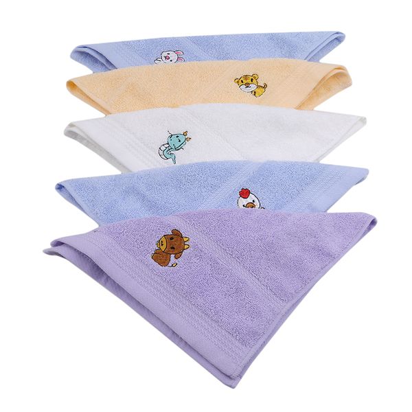 

baby towel kindergarten students gift pure cotton dyed yarn cute chinese zodiac children face wash small tower water-absorbin