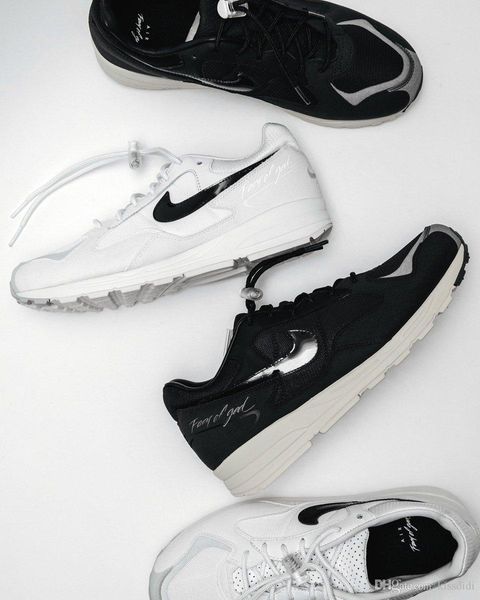 

2019 new fear of god x air skylon 2 light bone eggplant running shoes men fashion women chaussures designer sneakers, Black