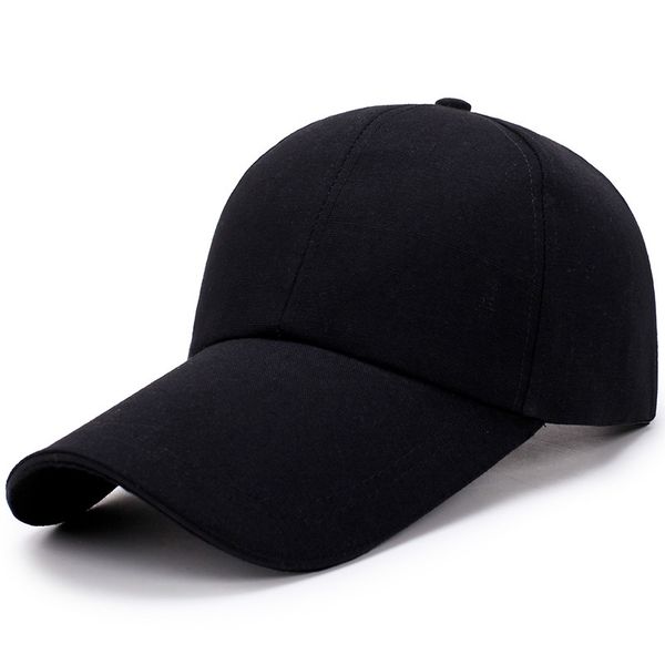 

canvas adjustable baseball caps for men women street extended brim gorras peaked cap 6 panel beach travel visor sunhat for unisex, Blue;gray