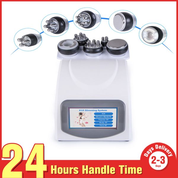 

2020 waist support belt 5-1 ultrasonic liposuction 40k cavitation fat burning biopolar rf face care vacuum body slimming machine spa