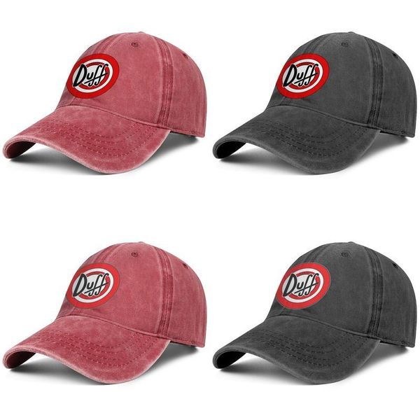 

duff-beer-logo- fashion baseball cap ball custom adjustable vintage hat classic denim duff beer logo logo, Blue;gray