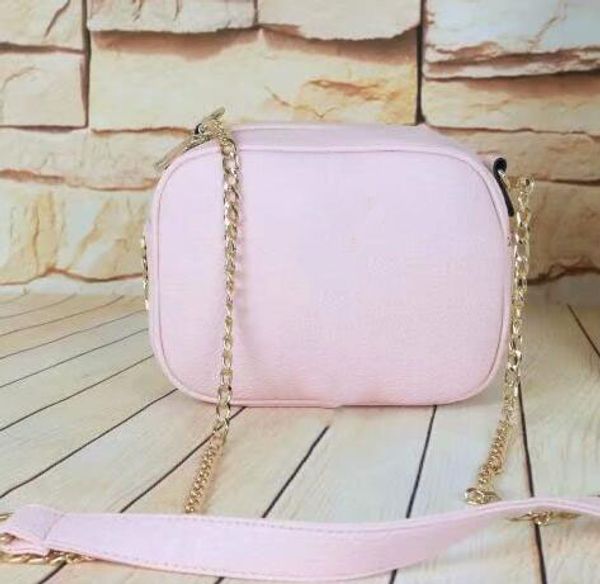 

Luxury Women Chain Crossbady Designer Lady Small Shoulder Bags Fashion Brand High Quality Letter Bags Candy Color Bag Cow