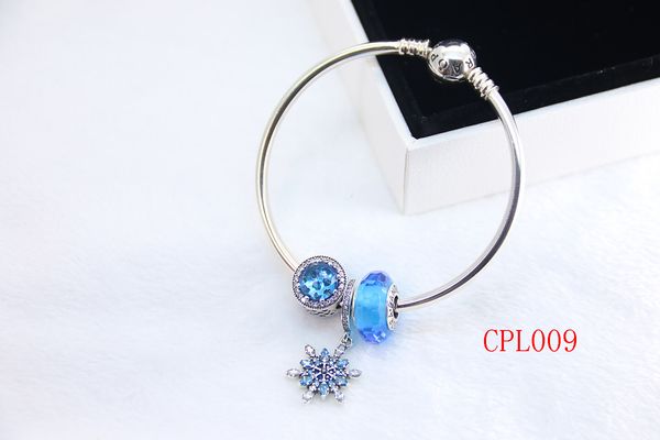 

new fashion brand s925 silver bracelet for couples gifts and fashion women's beaded silver bracelet come with box set, Black