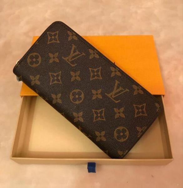 

новый кошелек louis vuitton lv classic presbyopia card bag длинный кошелек с коробкой m42616, Golden;silver