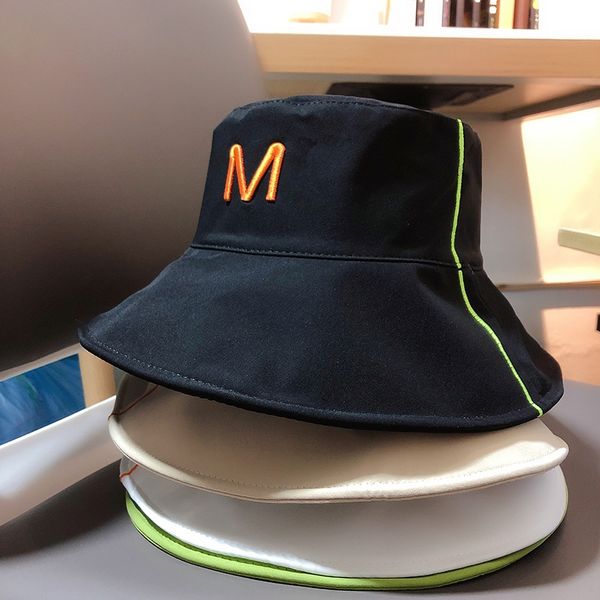 

embroidered fisherman bucket bucket embroidered fisherman hat sunshade female summer big brim sun-proof uv all-match sun hat, Blue;gray