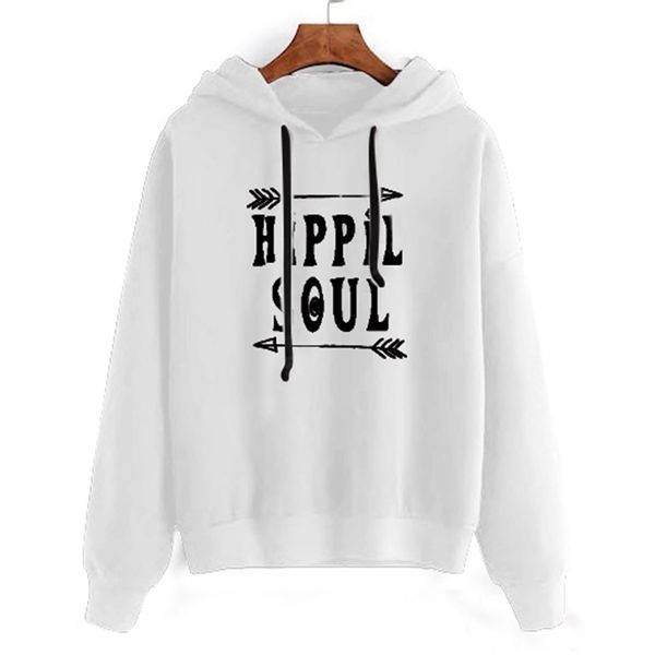 

women sweatshirt hoodies letter printed harajuku autumn spring casual solid long sleeve hooded pullovers jumper sweatshirt, Black