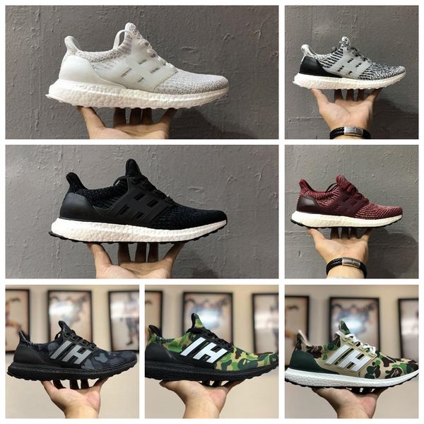 

2019 ultra bost 3.0 4.0 men running shoes oreo grey designer shoes women sport sneakers us 5.5-11
