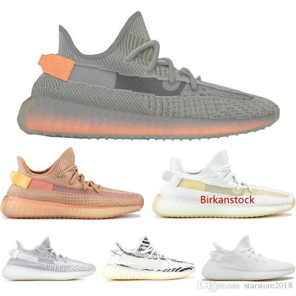 

new 2019 true form hyperspace clay static mens running shoes kanye west cream white black white bred women fashion sport sneakers 36-48