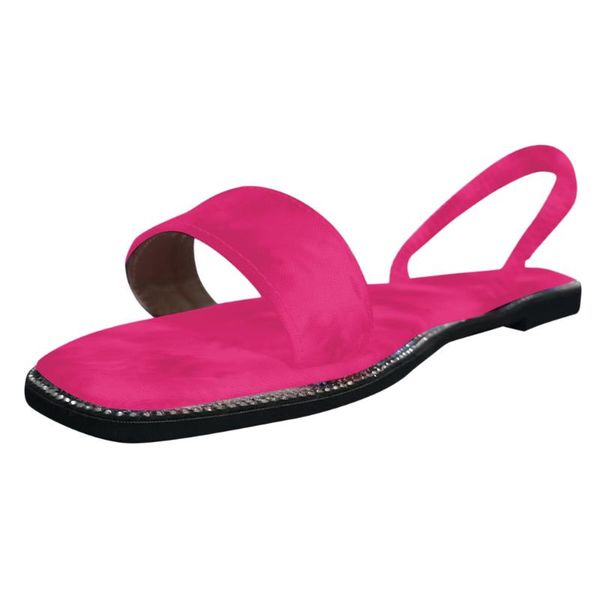 

sandals for women open toe thick bottom comfortable slippers lady flats shoes mix summer color shoes fashion outdoor sandals#407, Black