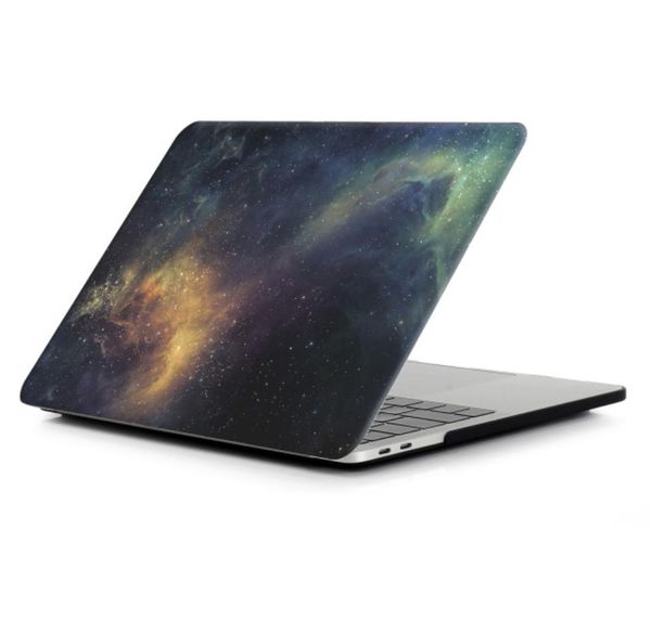 Custodia rigida per pittura Cielo stellato/marmo/modello mimetico Custodia per laptop per MacBook Pro 13 '' A1706 A1989 con custodia per laptop touch bar
