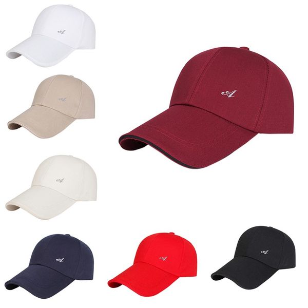 

outdoor sports embroidery baseball golf cap travel versatile cotton cap, Black;white