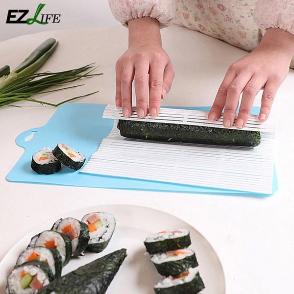 2019 Diy Easy Sushi Roller Pad Plastic Mat Makers Magic Cooking