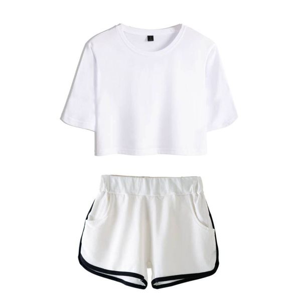 

new store promotion bulletproof selling navel short-sleeved shorts womens suit t-shirt summer dance clothes