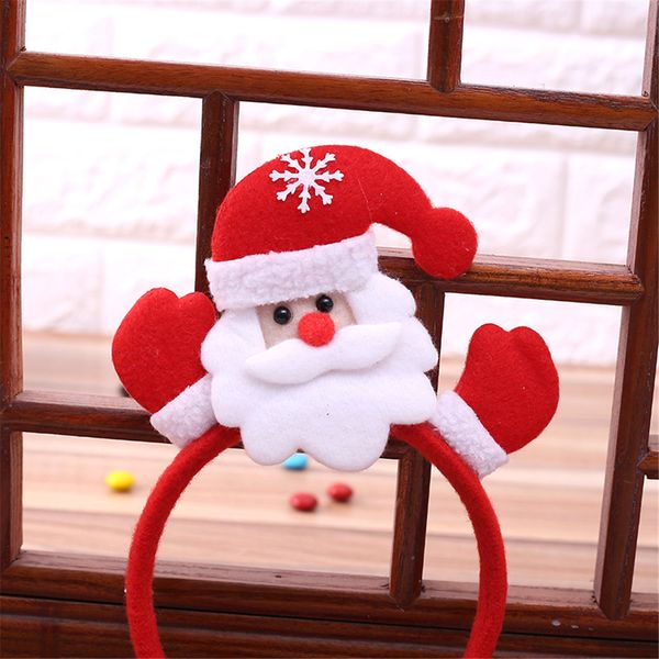 

5pcs christmas headband santa xmas party decor double hair band clasp head hoop