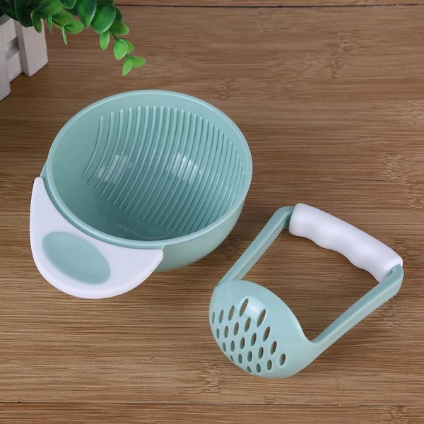 

baby feeding set baby food grinder manual baby food fruit masher bowl grinder grinding rod feeding tools without the mess lufon