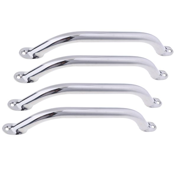 

4pcs 12\" boat marine stainless steel transom grab handle handrail hold