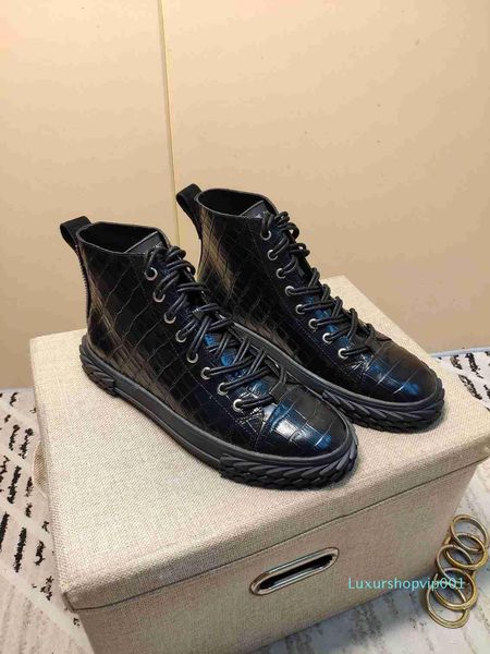 

world tour designer luxury fashion мужская обувь с высоким верхом импортная высококачественная кожаная повседневная обувь 38-44 ярдов, Black