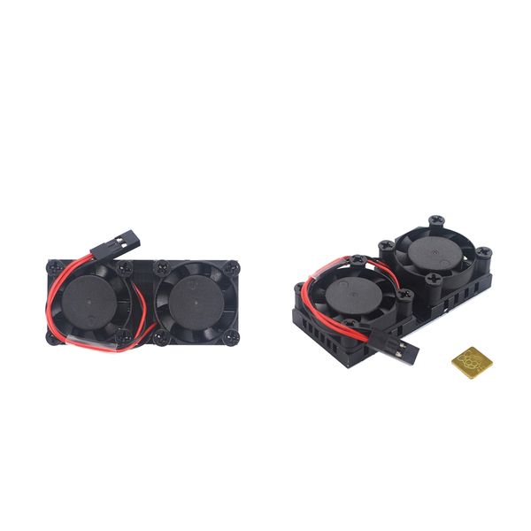 

2x cpu motherboard dual fan cooler fan heatsink for raspberry pi 3b