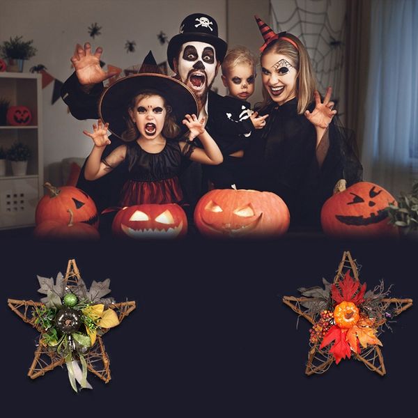 

halloween pentagram wall hanging ghost festival handmade crafts home party wall decoration