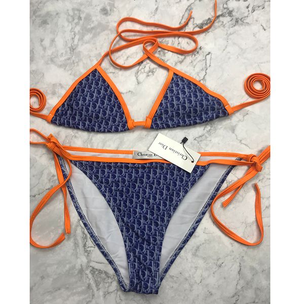 

Women bikini et bandage backle bathing uit fa hion two piece wimwear letter printed female wim uit