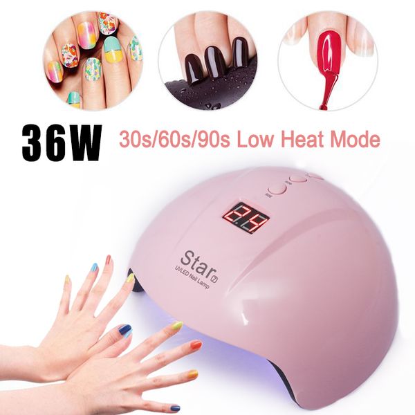 

nail dryer uv led nail lamp gel polish lamp with bottom glue art gels dryer timer machine display for 36w