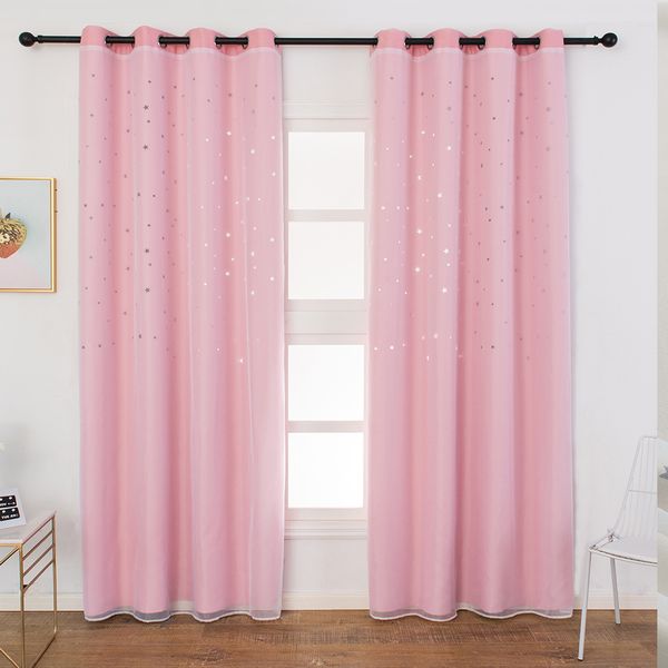 2019 Living Room Blackout Decoration Modern Baby Room Soft Curtain Star Blinds Kids Home Window Light Blocking Eyelet From Adeir 36 11 Dhgate Com
