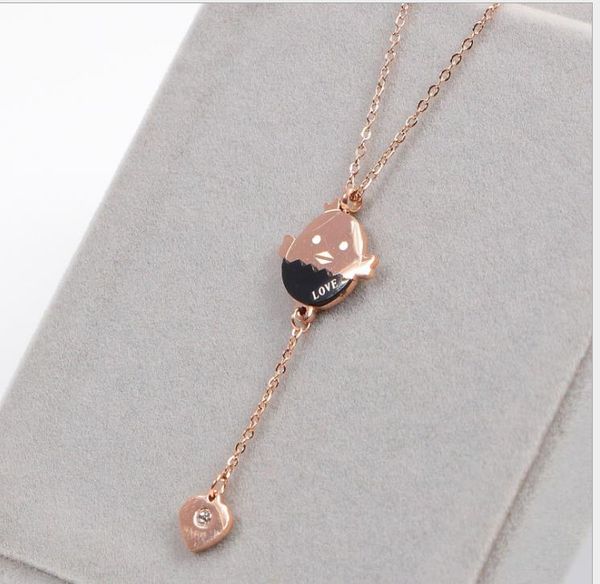 

new necklace titanium steel necklace with gold plating national style clavicle chain, Silver