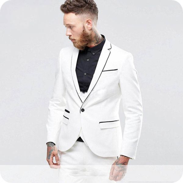 

итальянский белый грум tuxedo мужские костюмы свадебные костюмы groomsmen нарядах terno тонкий человек мужчина для outfit 2piece coat брюки, Black;gray