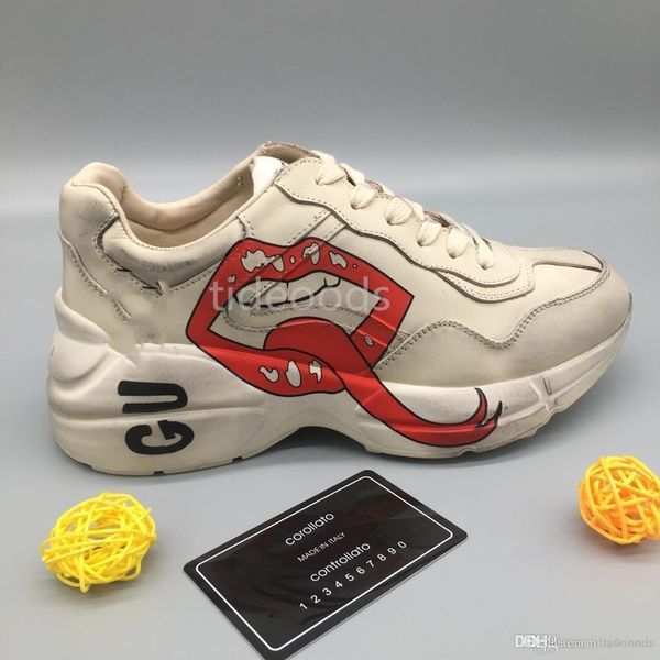 

ACE shoes роскошные вышитые белые тигровые пчелиные змеиные туфли из натуральной кожи кроссовки мужские женские повседневные туфли hococal