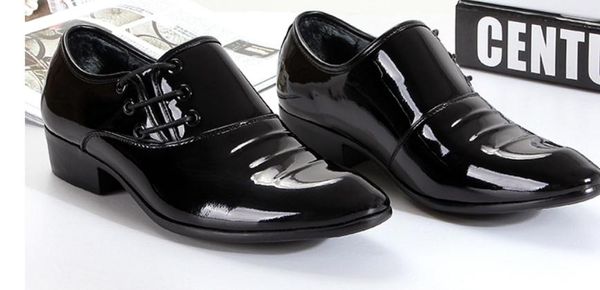 

2019 men's shoes in spring and autumn with new style low heel pointed end @2075, Black