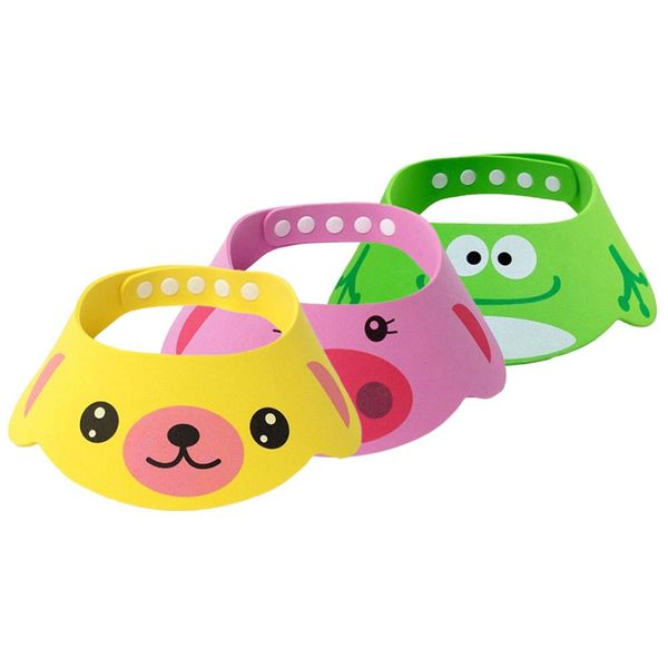 

cute cartoon animal baby bath shower shampoo visor kids hair washing eye shield cap